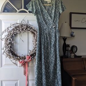 Sienna sky faux wrap dress